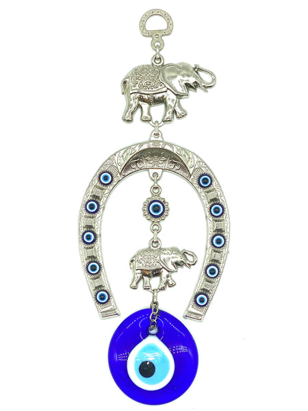 Evil Eye Horseshoe & Glass Evil Eye Wall Decor #5246
