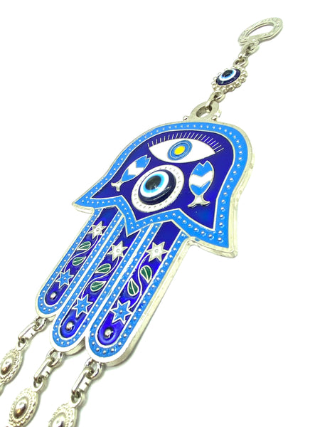 Evil Eye Hamsa and Glass Lucky Eye Talisman Home Decoration #5180-B