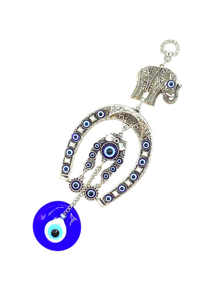 Evil Eye Horseshoe & Glass Evil Eye Wall Decor #5247