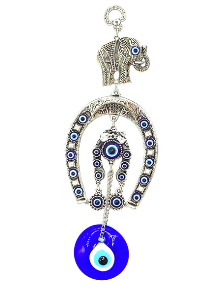 Evil Eye Horseshoe & Glass Evil Eye Wall Decor #5247