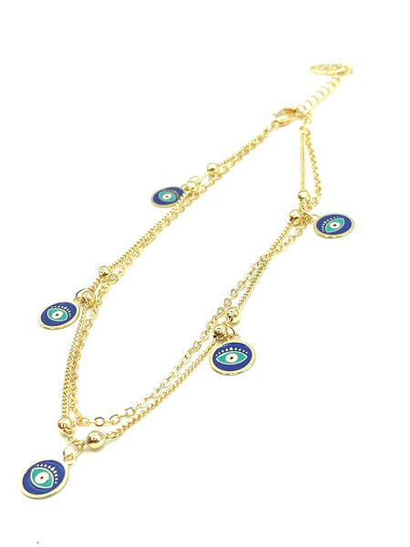 LuckyEye Gold Plated Anklet#2502