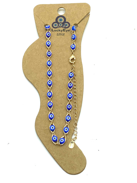 #2503 LuckyEye Gold Plated Anklet