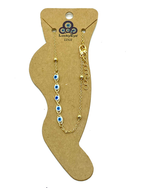 LuckyEye Gold Plated Anklet#2499