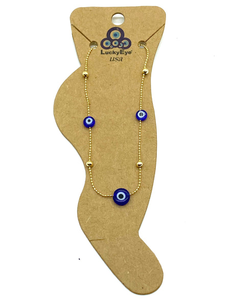 LuckyEye Gold Plated Anklet #2498