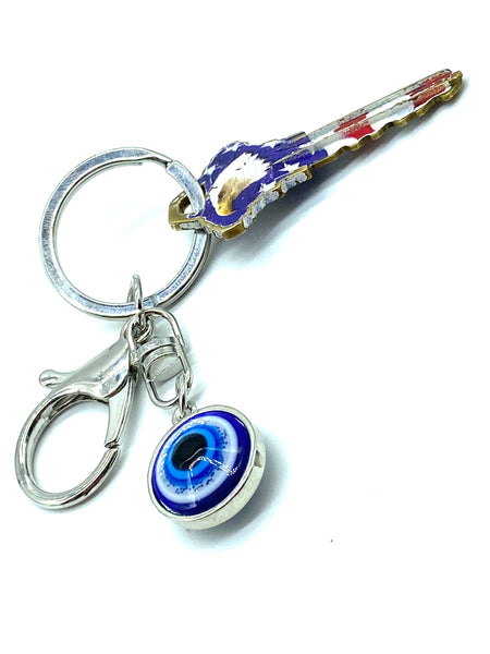 Evil Eye Good Luck Charm Keychain #1021