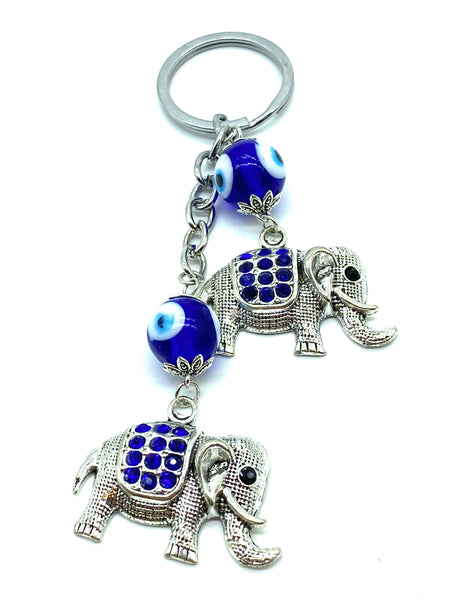 Evil Eye Elephant Key Chain  #1294