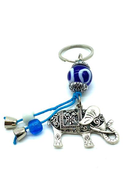 Evil Eye Elephant Key Chain  #1295