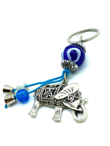 Evil Eye Elephant Key Chain  #1295