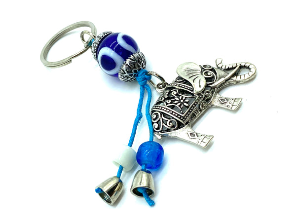 Evil Eye Elephant Key Chain  #1295