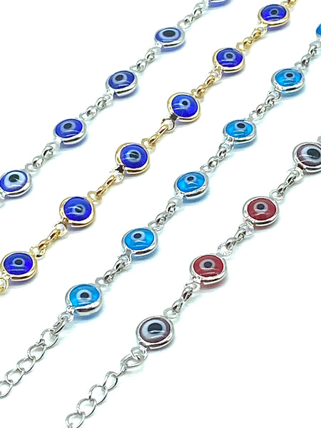 Evil Eye Gold and Silver Plated Bracelets #2505