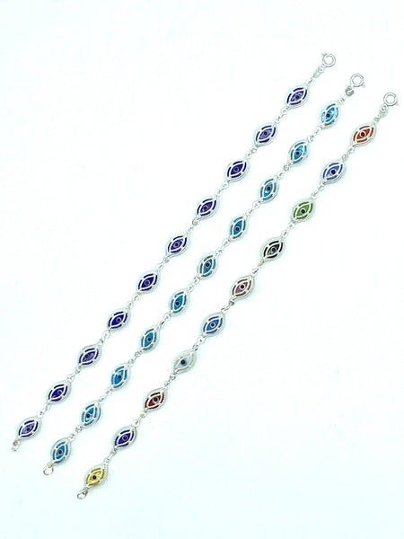 Sterling Silver  Charm Bracelet #9047