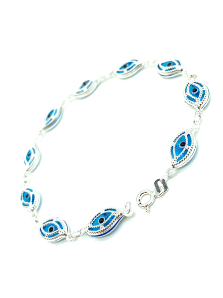 Sterling Silver  Charm Bracelet #9047