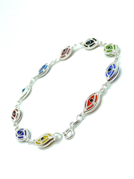 Sterling Silver  Charm Bracelet #9047