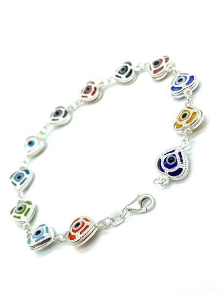 Sterling Silver  Charm Bracelet #9046