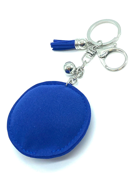 Blue Evil Eye Puffy Key Chain Purse Charm Handbag Accessory#1002