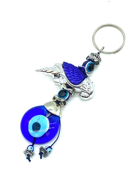 Turkish Evil Eye Parrot Keychain #1305