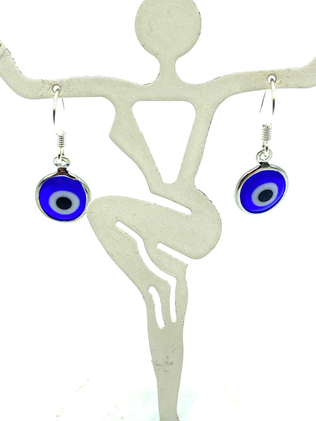 Blue Evil Eye Earrings  #8053