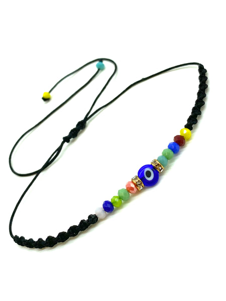 Evil Eye Small Beaded Bracelet #2608