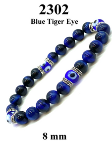 Blue Tiger Eye Bracelet #2302