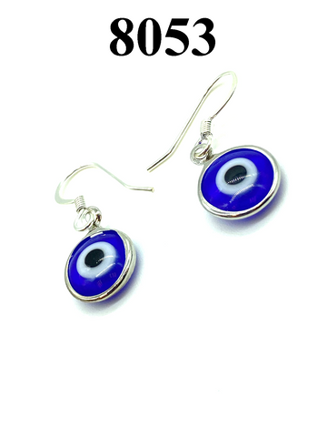 Blue Evil Eye Earrings  #8053