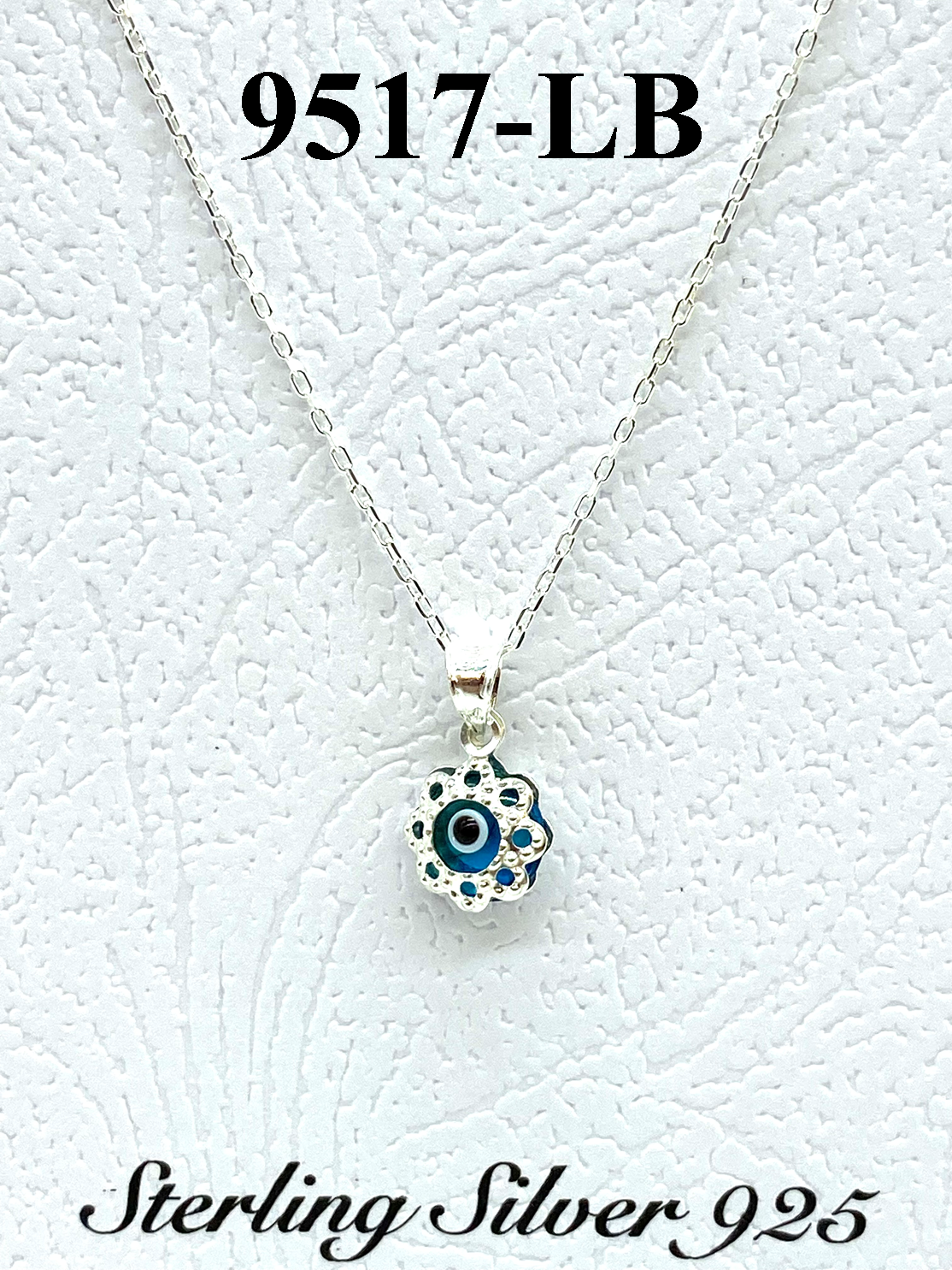 925 Evil Eye Sterling Silver Necklace #9517