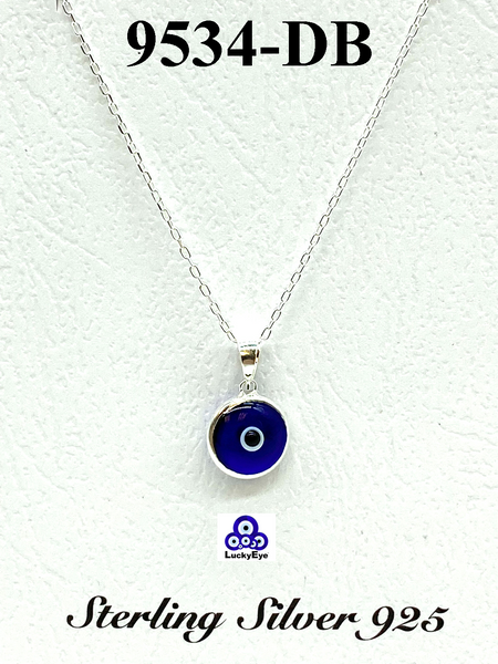 925 Evil Eye Sterling Silver Necklace #9534