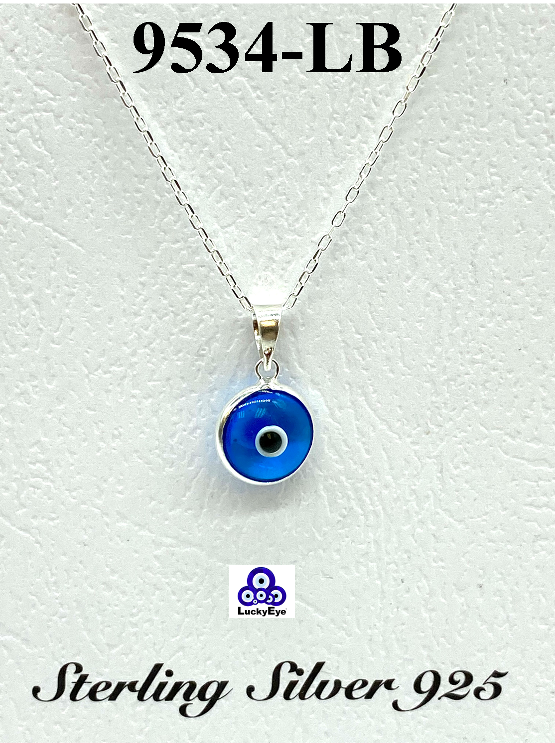 925 Evil Eye Sterling Silver Necklace #9534