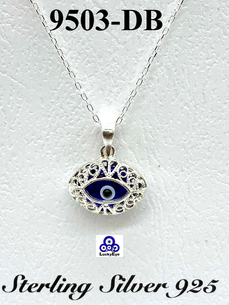 925 Evil Eye Sterling Silver Necklace #9503