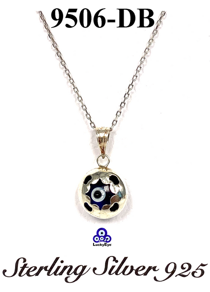 925 Evil Eye Sterling Silver Necklace #9506