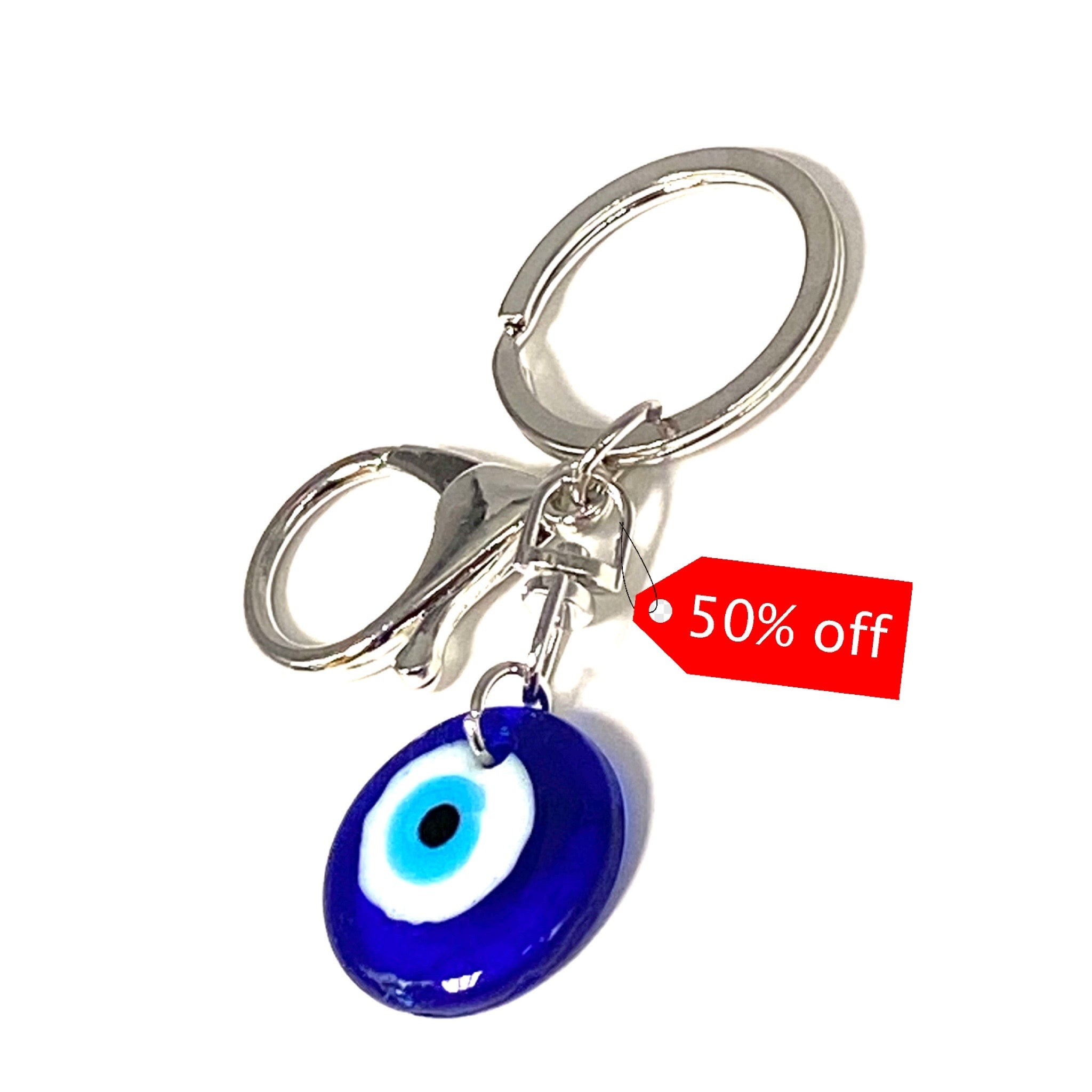 Classic small Evil Eye Keychain Talisman #1059